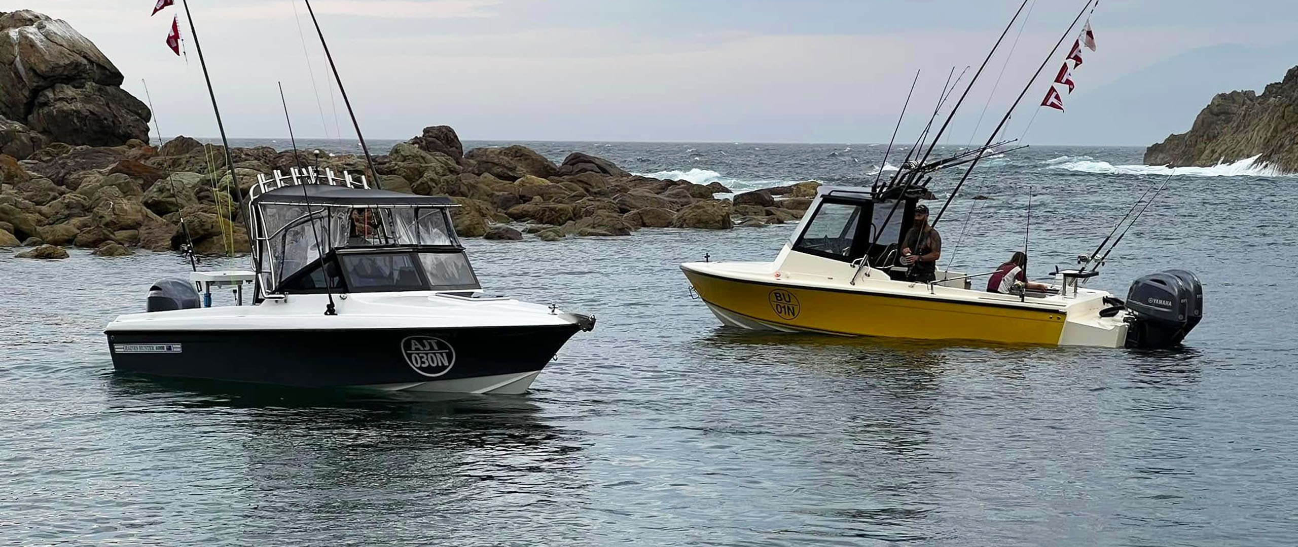 Fishing boats on the water during the Tathra Game Fishing Classic 2025.