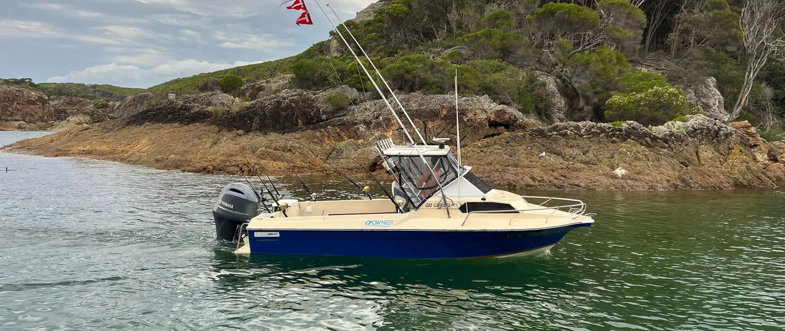 Fishing boat on the ocean at the Tathra Game Fishing Classic.